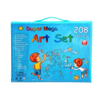 Set de Arte 208 pcs Niña y Niño Rosa o Celeste