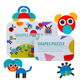 Puzzle Montessori (Rompecabezas + Cartas)