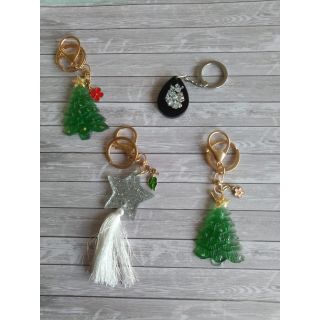 Pack llaveros navideños de resina