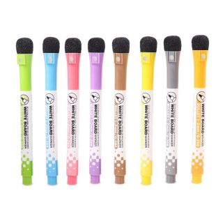 Marcadores Magnéticos Tiza Líquida Juego de 8 Colores Radiantes 