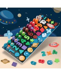 Juego Montessori Múltiple Números Figuras Pesca