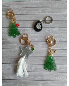 Pack llaveros navideños de resina